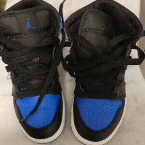 Jordan 1 Kids Blue Black Size 11C
